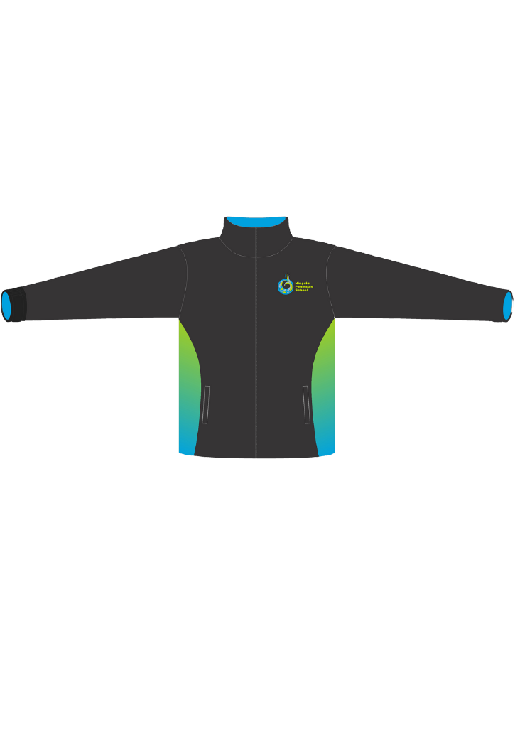 Hingaia Peninsula School Year 4-8 Jacket Black/Aqua/Lime